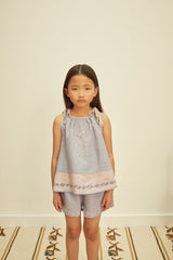 Emeline Short Set | Blue-lilac/Lilac