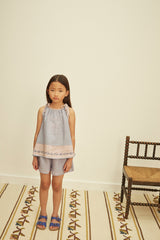 Emeline Short Set | Blue-lilac/Lilac