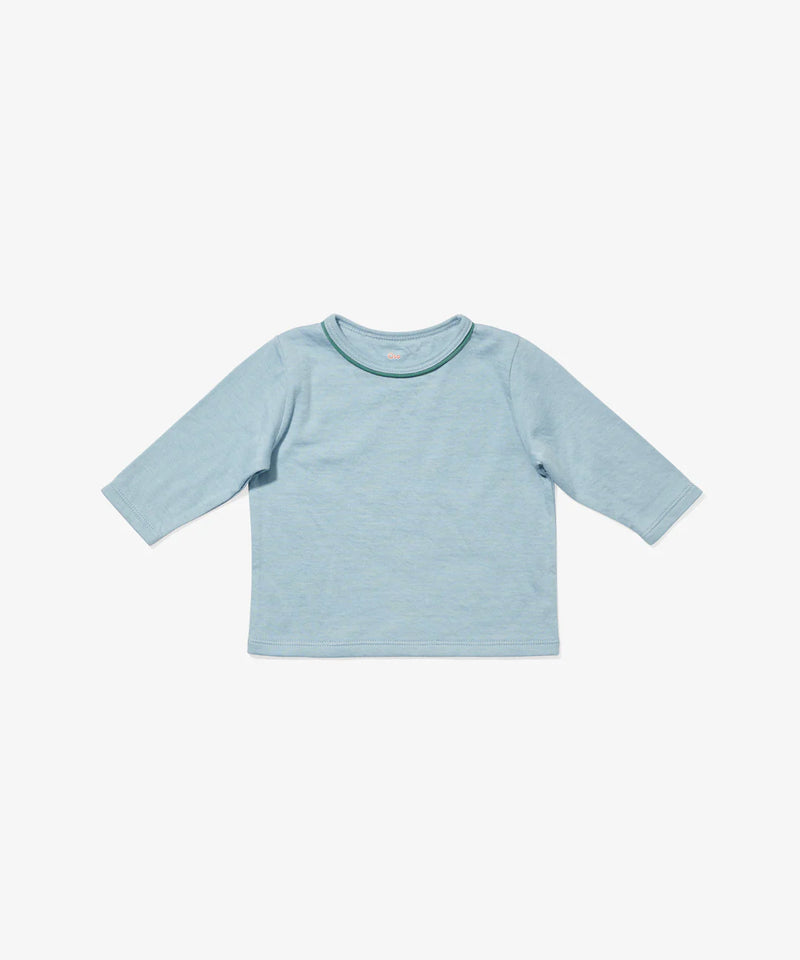 Edward Baby Long Sleeve T | Dusty Blue