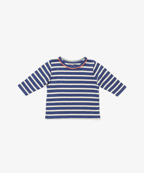 Edward Baby Long Sleeve T | Marine Stripe