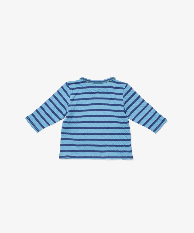 Edward Baby Long Sleeve T-Shirt | Ocean Stripe