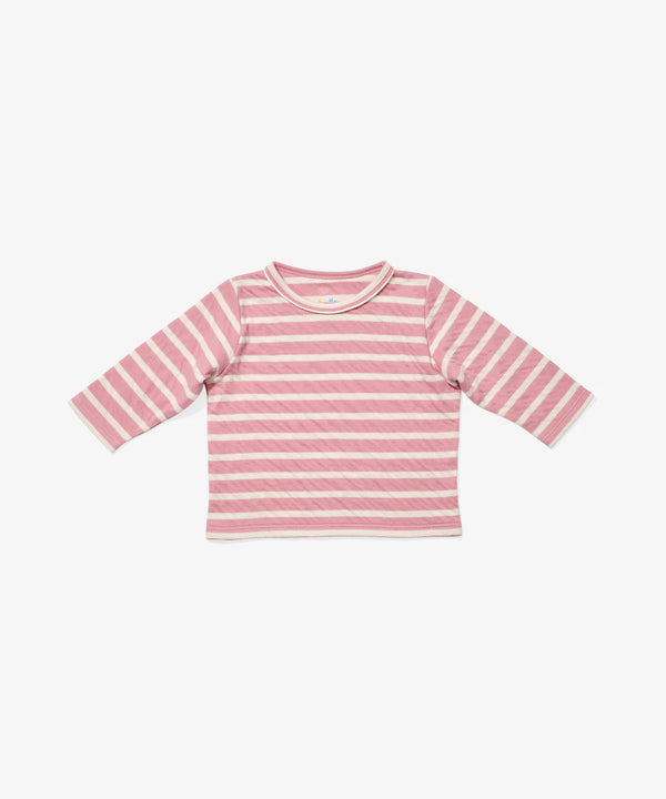 Edward Baby Long Sleeve T | Rose Stripe