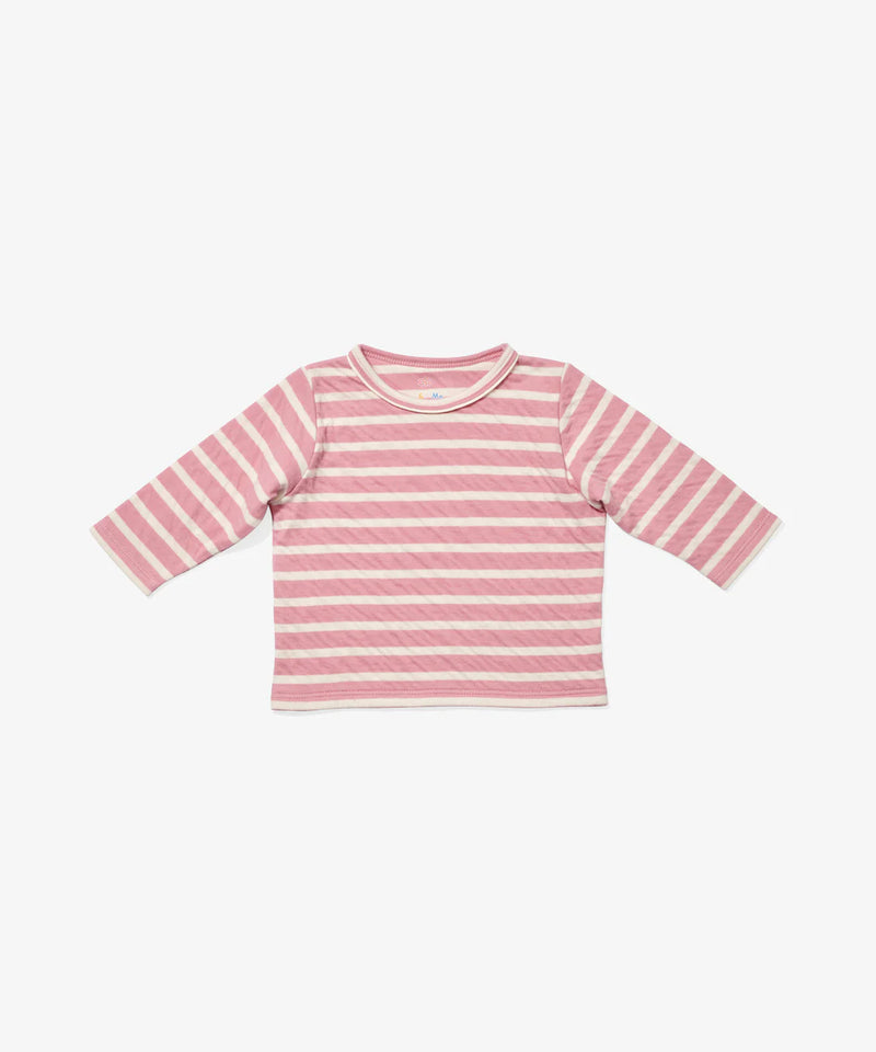 Edward Baby Long Sleeve T | Rose Stripe