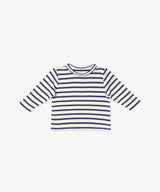 Edward Baby Long Sleeve T-Shirt | Navy Stripe