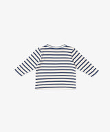 Edward Baby Long Sleeve T-Shirt | Navy Stripe