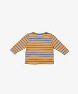 Edward Baby Long Sleeve T-Shirt | Camel Fine Stripe