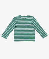 Edward Long Sleeve T-Shirt | Forest Stripe