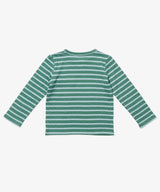 Edward Long Sleeve T-Shirt | Forest Stripe