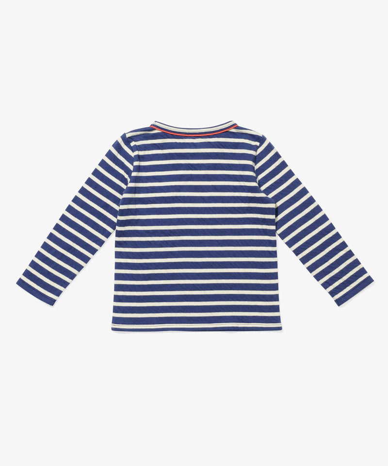 Edward Long Sleeve T-Shirt | Marine Stripe