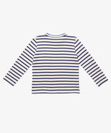 Edward Long Sleeve T-Shirt | Navy Stripe