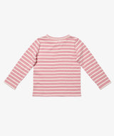 Edward Long Sleeve T-Shirt | Rose Stripe