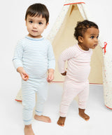 Edward One-Piece | Dusty Blue Mini Stripe