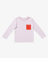 Edward Long Sleeve T-Shirt | Lilac Color Block