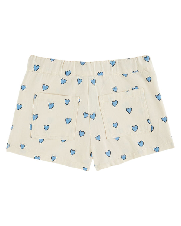 Short Poches Fleurs Coeur| Amour