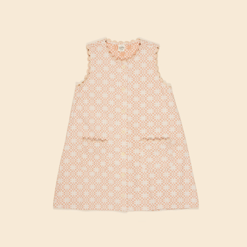 Elin Shift Pinafore | Rosepool Jacquard