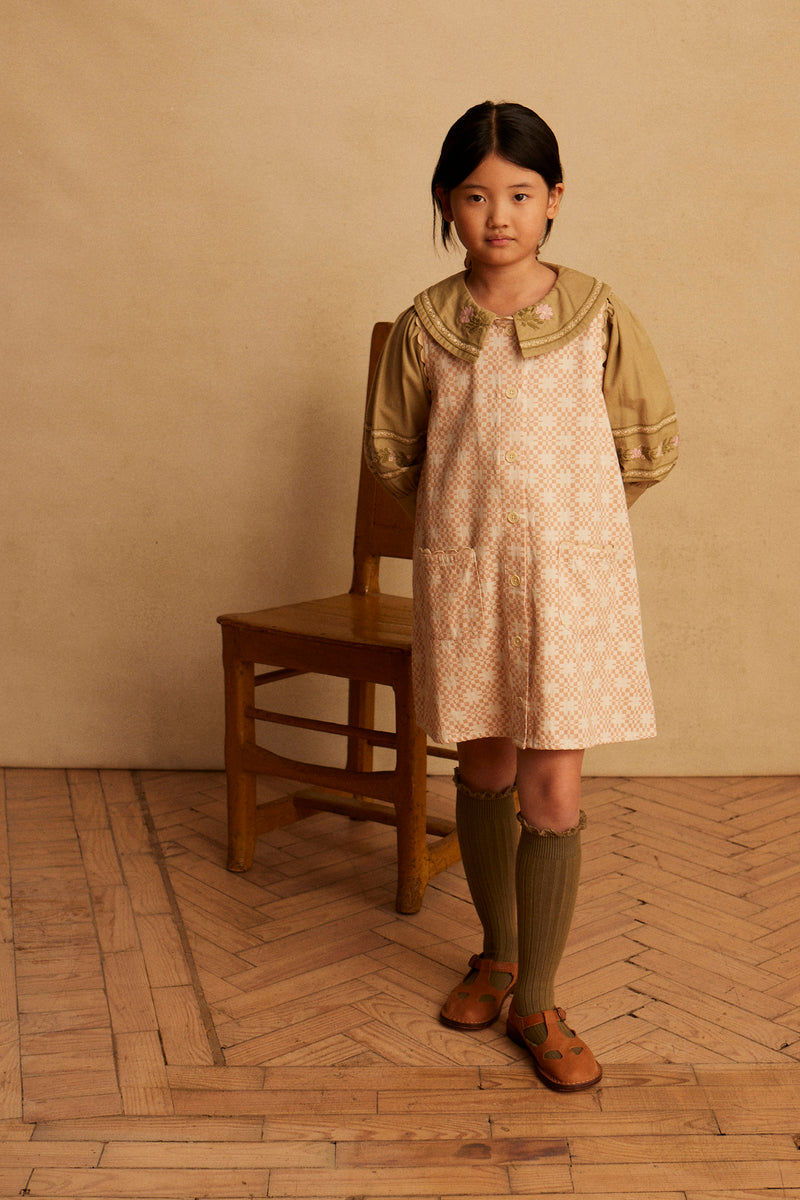 Elin Shift Pinafore | Rosepool Jacquard