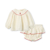 Claire Baby Set | Ivory White