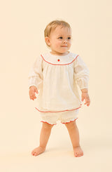 Claire Baby Set | Ivory White