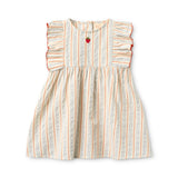 Robin Dress | Blue Red Stripe