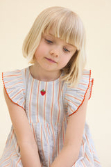 Robin Dress | Blue Red Stripe