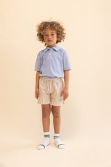 Nohr Shirt | Bright Blue Stripe