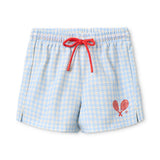 Ocean Swim Shorts | Blue Gingham