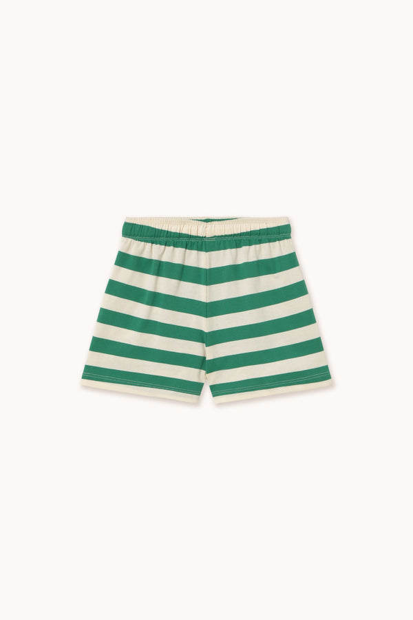 Stripes Short | Dark Emerald / Light Cream