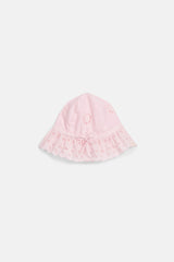 Sun Hat Eliana | Pink Schiffli