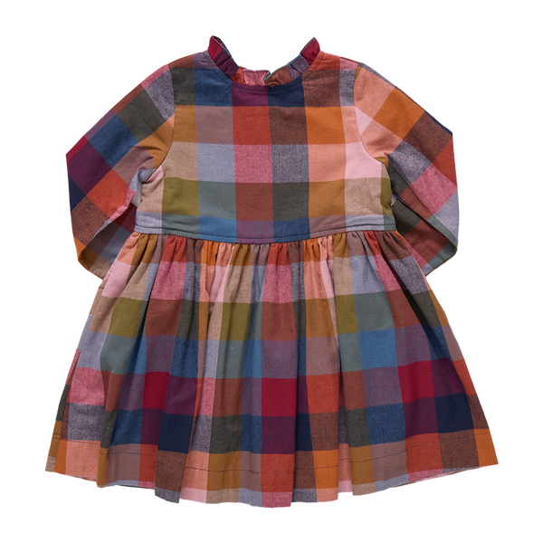Girls Autumn Dress  | Harvest Check