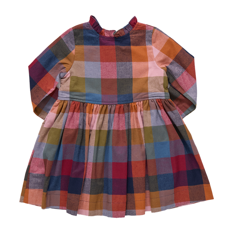 Girls Autumn Dress  | Harvest Check