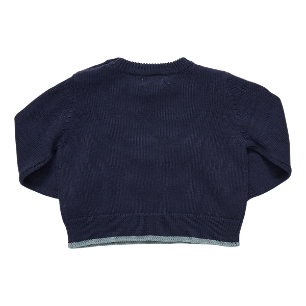 Baby Boys Oliver Sweater | Navy Mallard