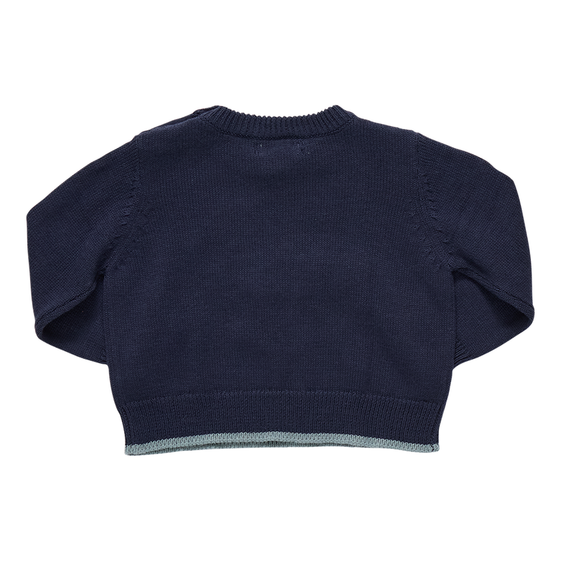 Baby Boys Oliver Sweater | Navy Mallard
