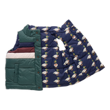Kids Reversible River Vest | Evergreen Stripe