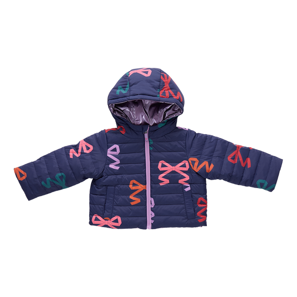 Girls Reversible Riley Jacket | Multi Bows