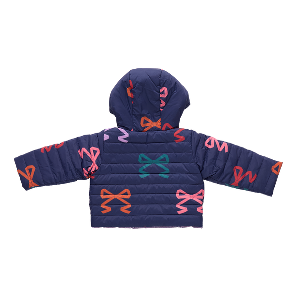 Girls Reversible Riley Jacket | Multi Bows