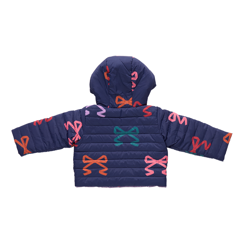 Girls Reversible Riley Jacket | Multi Bows