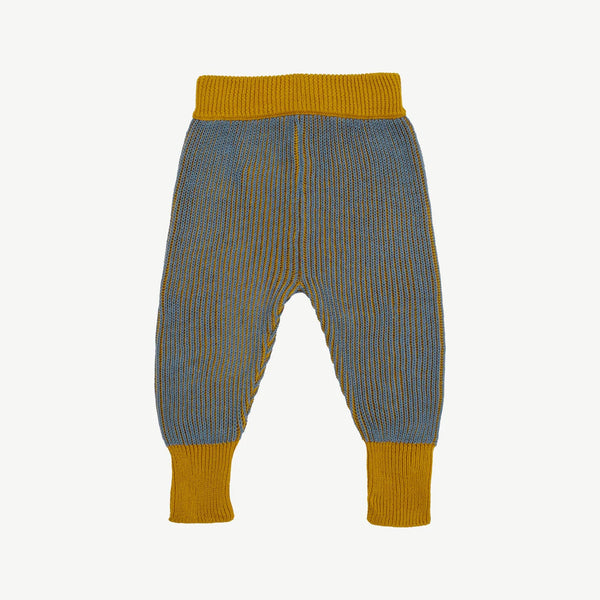 Knit Baby Pants | Two-Tone Rib | Mustard Multi