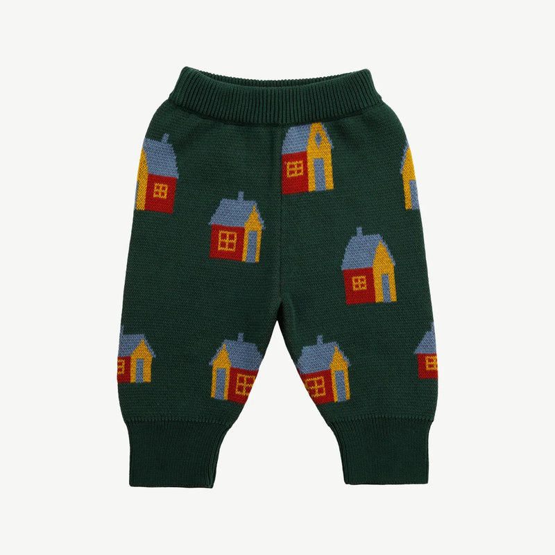 Knit Pants | Tiny Houses Dark Green