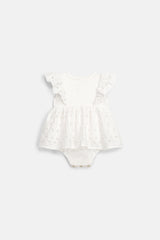 Rompers Lenali | Off White Schiffli