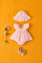 Rompers Salome | Pink Schiffli