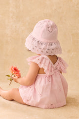 Rompers Salome | Pink Schiffli