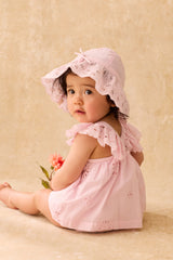 Rompers Salome | Pink Schiffli