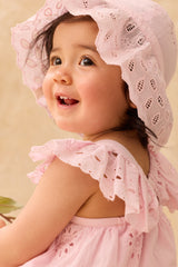 Rompers Salome | Pink Schiffli