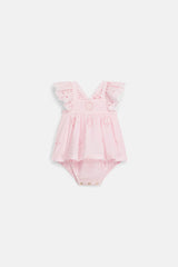 Rompers Salome | Pink Schiffli