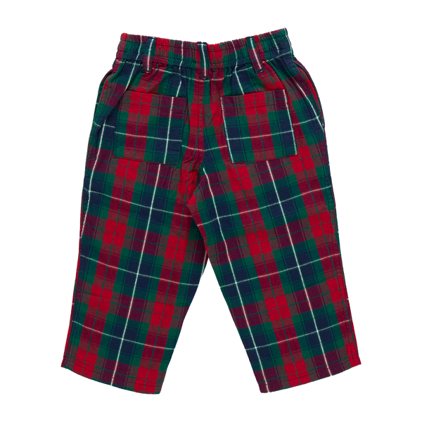 Baby Boys Jackson Pant | Red Tartan