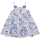 Girls Tia Dress | Island Map