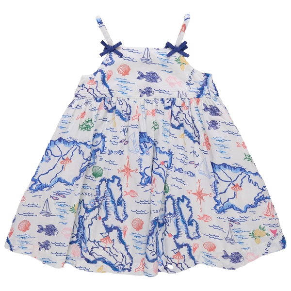Girls Tia Dress | Island Map
