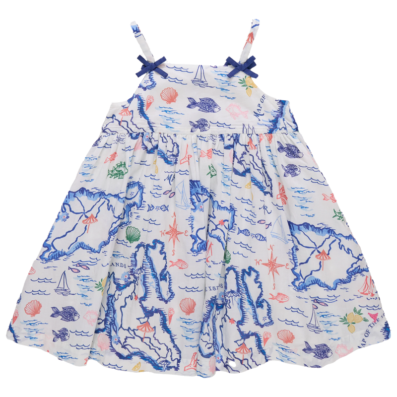 Girls Tia Dress | Island Map
