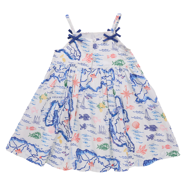 Girls Tia Dress | Island Map