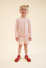 Liva Pointelle Shorts | Soft Rose